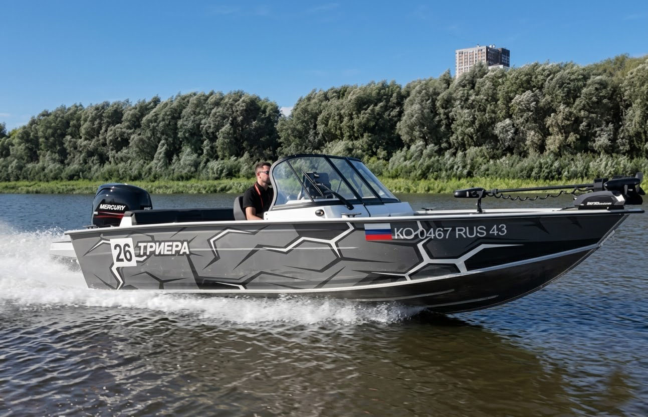Тест-драйв лодки Триера на боат-шоу в Самаре