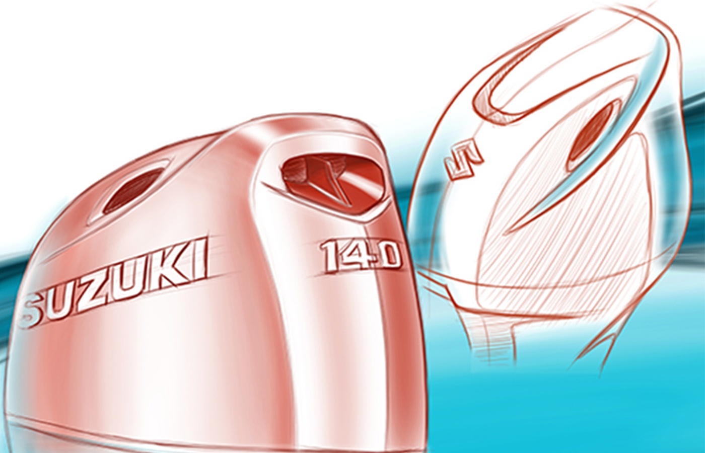 Новый дизайн моторов Сузуки DF140B/115B/100C