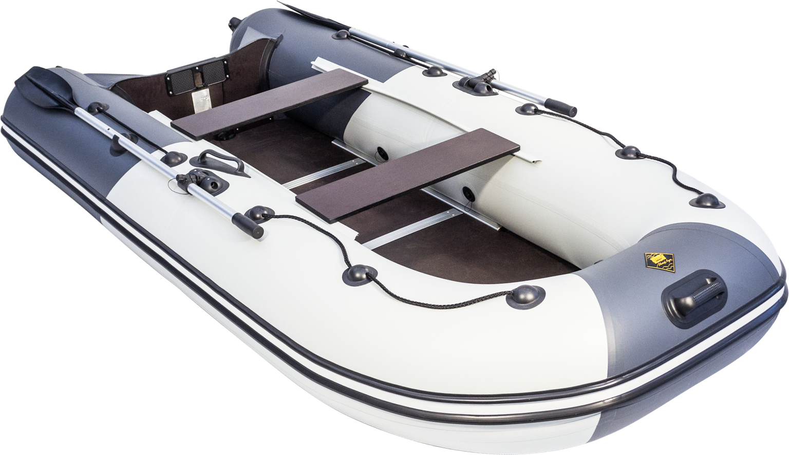 Надувная лодка ПВХ, Ривьера Компакт 3200 СК Комби, светло-серый/графит 4603725300514, размер 810х200 - фото 3