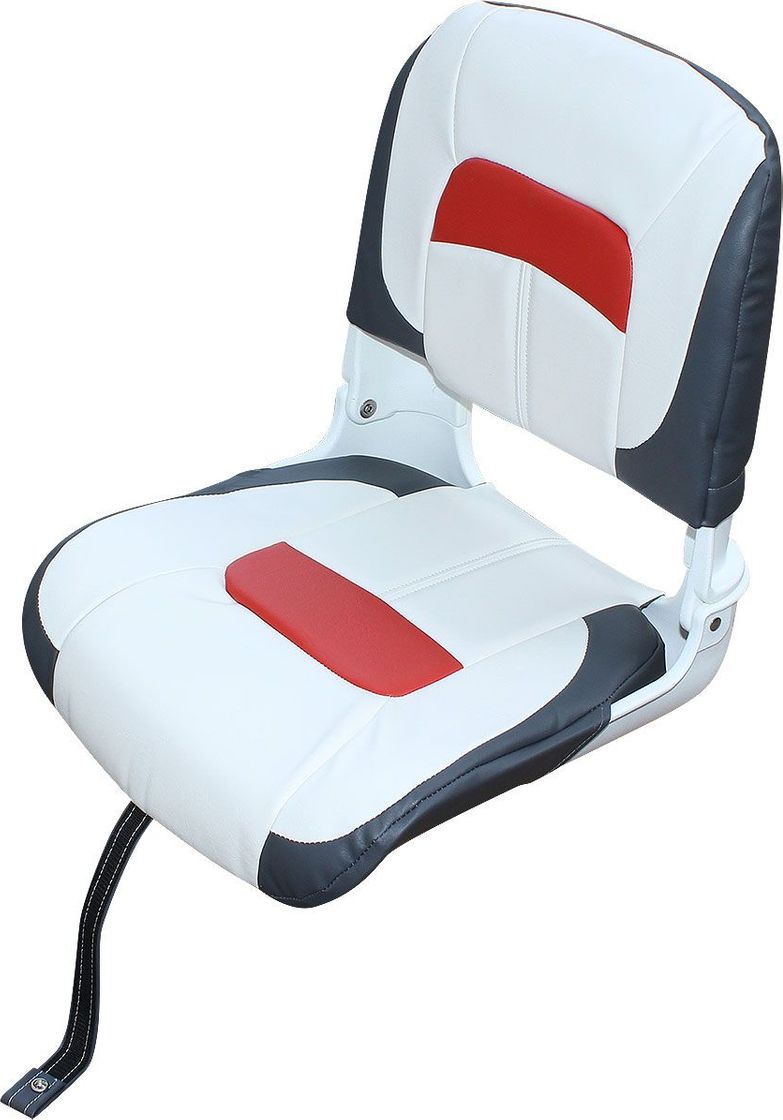 Кресло «Premium Hi-back All Weather», белое с темно-серым и красным more-10252315