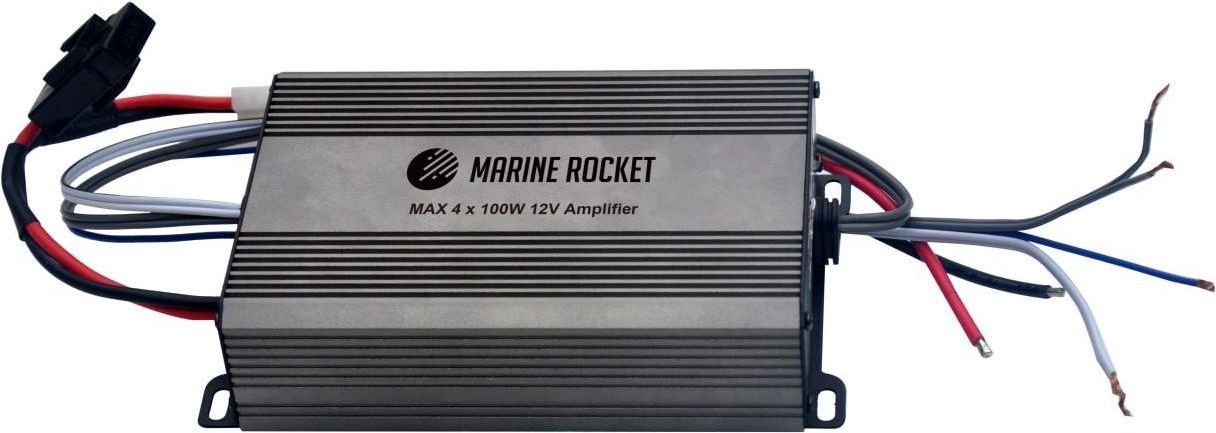 4-х канальный морской усилитель с AUX, Marine Rocket BT114MR 2 х канальный усилитель с aux marine rocket bt103mraux