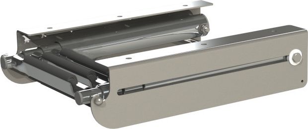 Трап телескопический выдвижной с фиксатором 3 белые ступени ширина 276 мм 040131WT