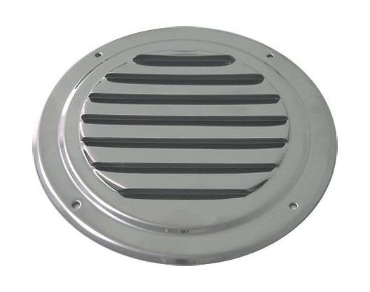 Вентиляционная решетка круглая с козырьком, 102 мм more-10247838 вентиляционная решетка с патрубком черная more 10247845
