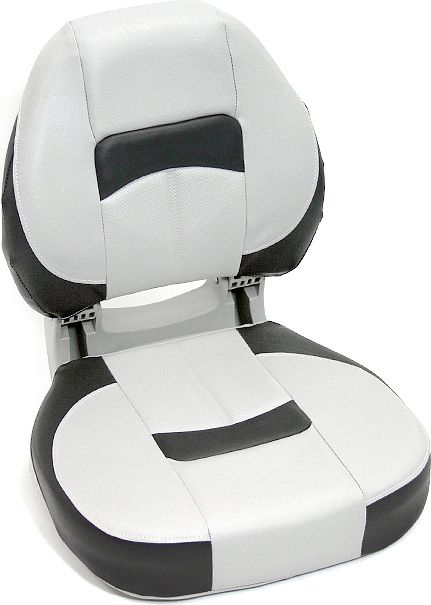 Сиденье мягкое складное Pro Angler Ergonomic Boat Seat, серо-чёрное 75195GCC