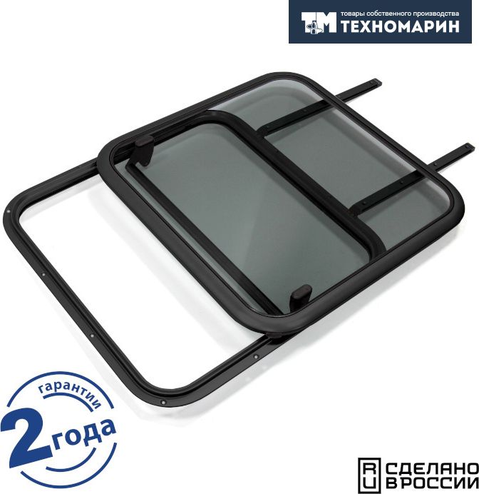 

Люк палубный сдвижной Альбатрос 720x720 (черное исполнение) 030802BT