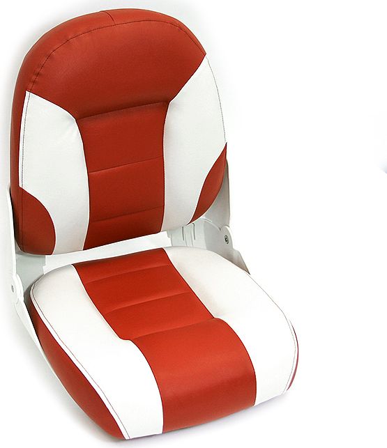 Сиденье мягкое складное Cruistyle III High Back Boat Seat, бело-красное 75131WR