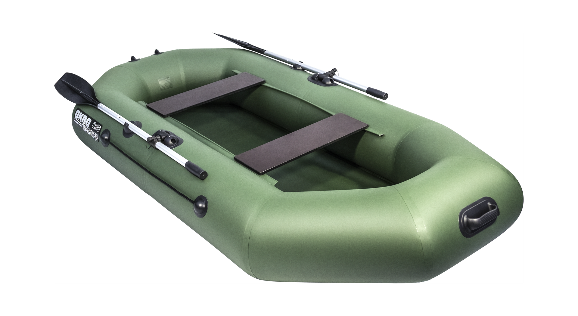 Надувная лодка ПВХ, АКВА-МАСТЕР 260, зеленый - фото 3