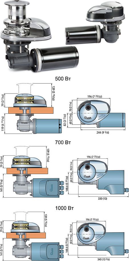 Якорная лебедка «Prince DP2», 1000 Вт, 12 В, цепь 8 мм more-10252538 Вид№2