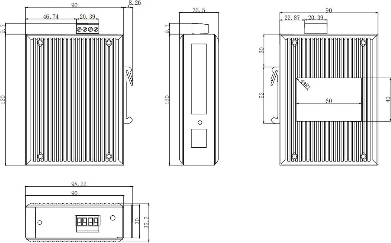 

Цифровой яхтенный морской сетевой коммутатор NS5 на 5 портов, Digital Yacht ZDIGNS5