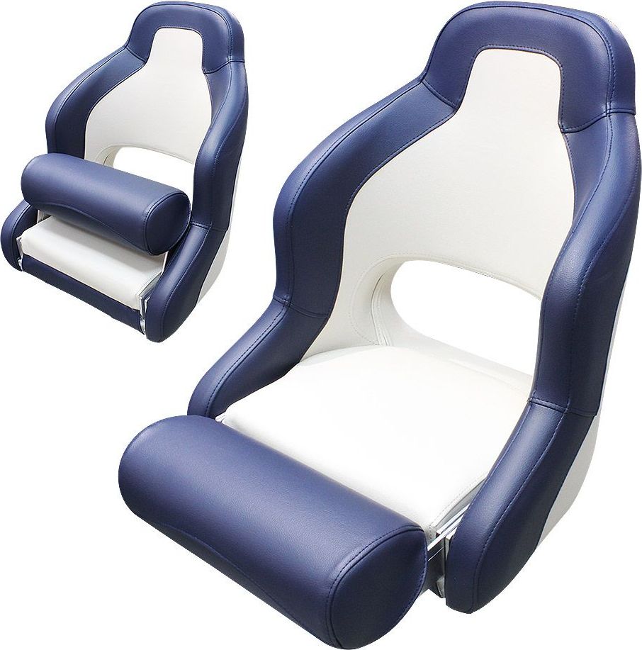 Кресло с болстером first mate синий белый more-10251857