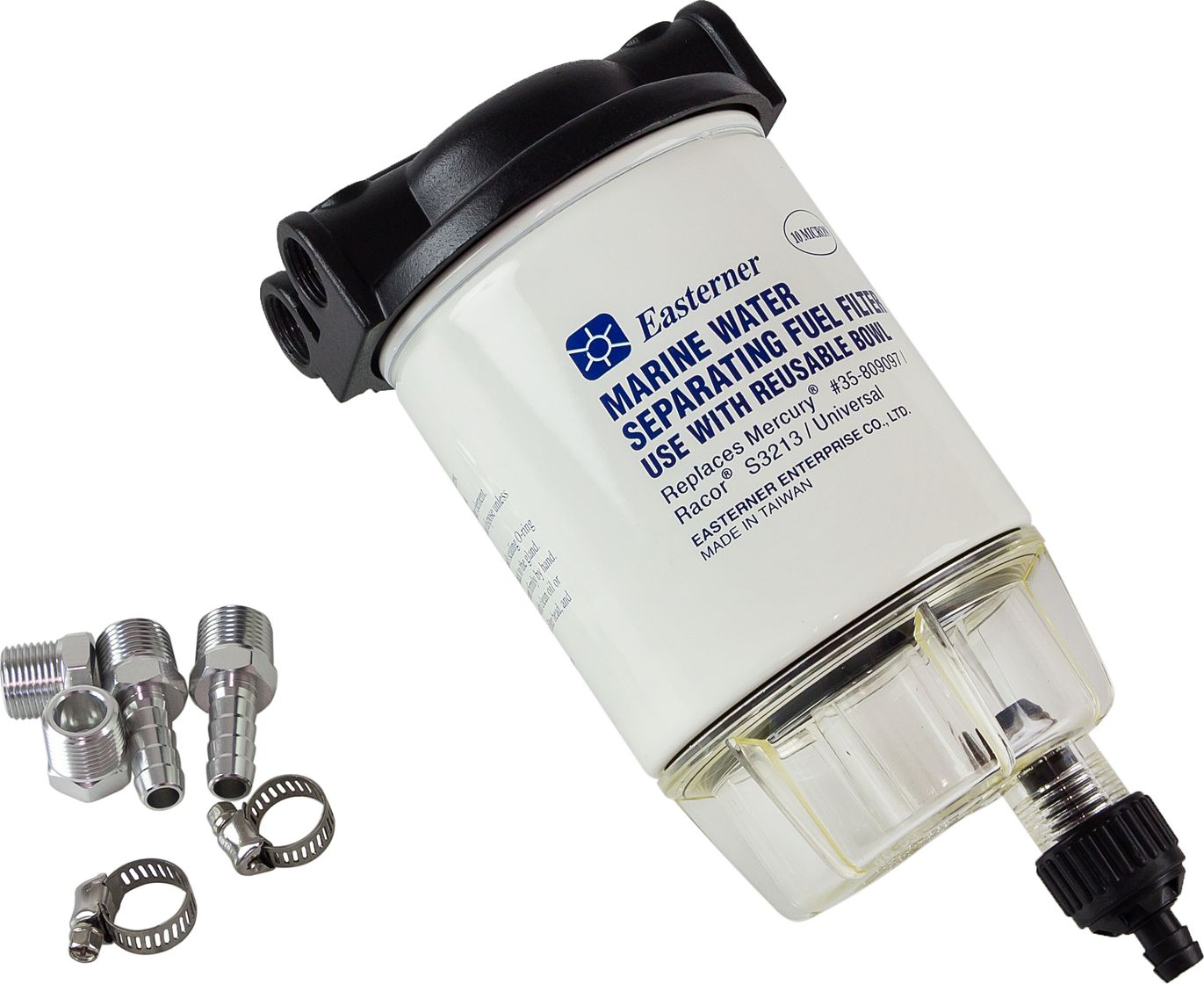 Фильтр топливный 10 мк с креплением и водосборником (малый) (упаковка из 12 шт.) C14573P_pkg_12 - фото 1