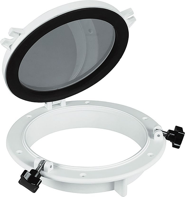 Иллюминатор круглый, 210 мм, черный more-10252383 стекло акриловое белое 1000x500x4 мм