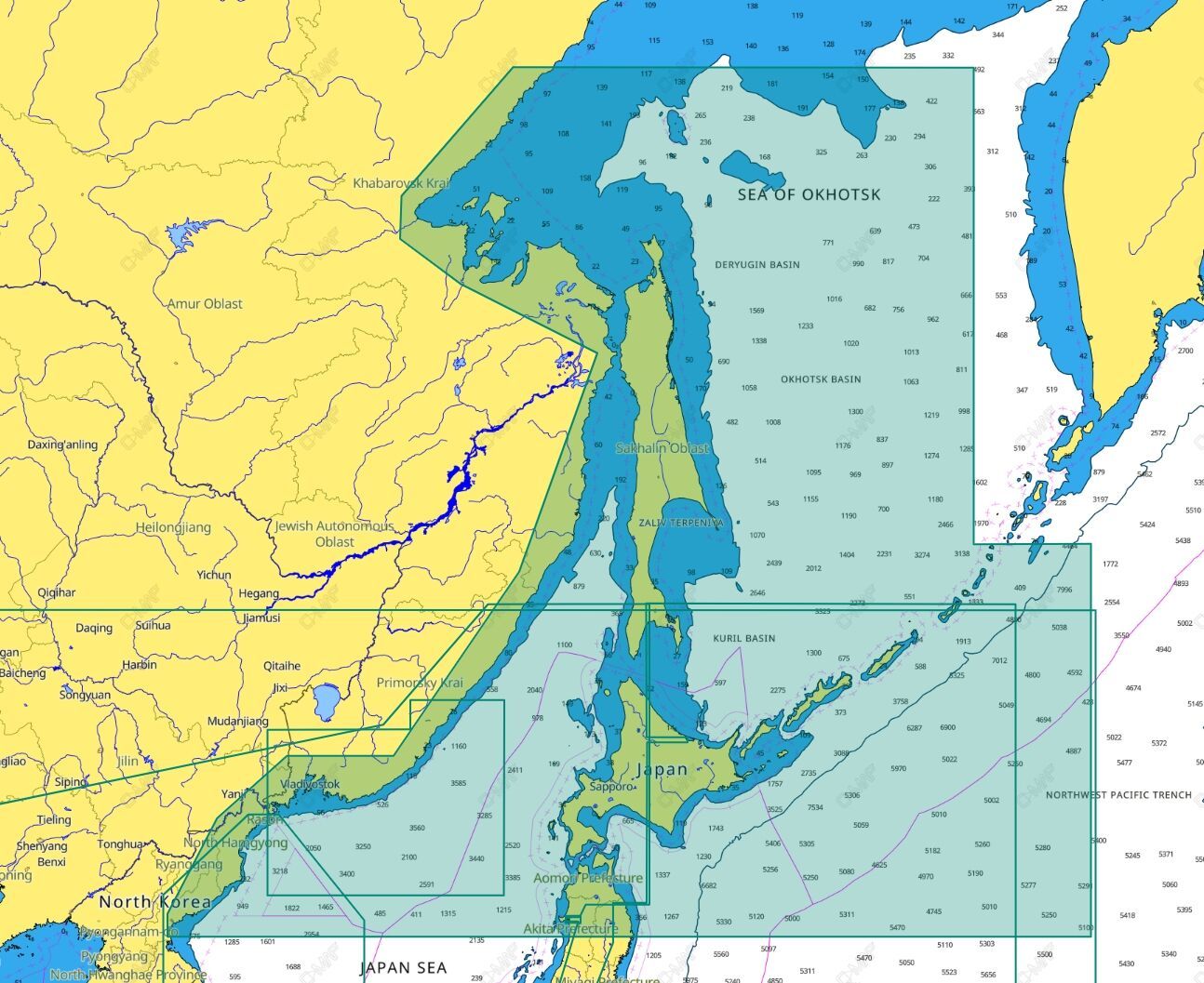 Карта 4D Хоккайдо-Сахалин D207_ карта max n хоккайдо и сахали y207
