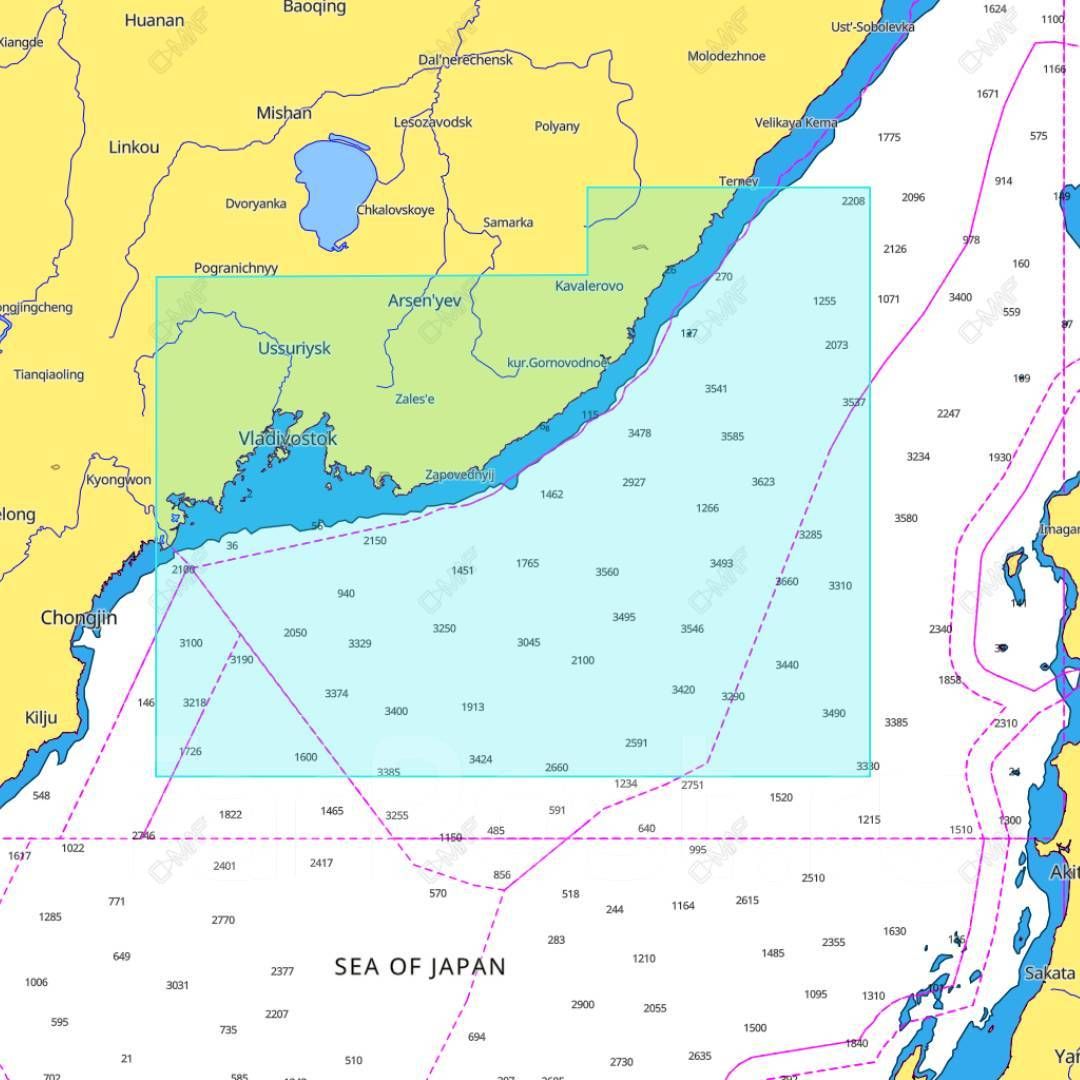 Карта 4D Кенсонский залив-Пластун D009_ карта 4d кенсонский залив пластун d009