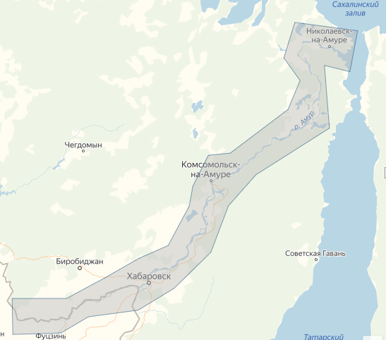 Карта MAX Хабаровск-Николаевск M505_ звёздная река лин г