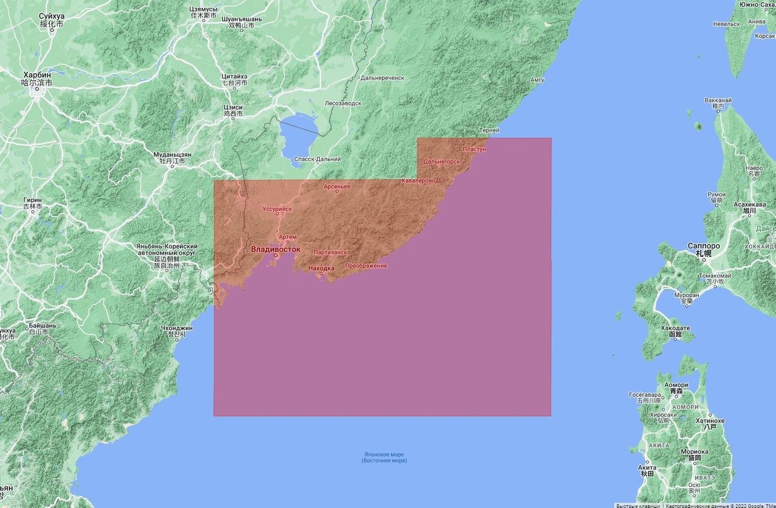 Карта MAX Local, Kyongsong Man to Samarga M-RS-M009