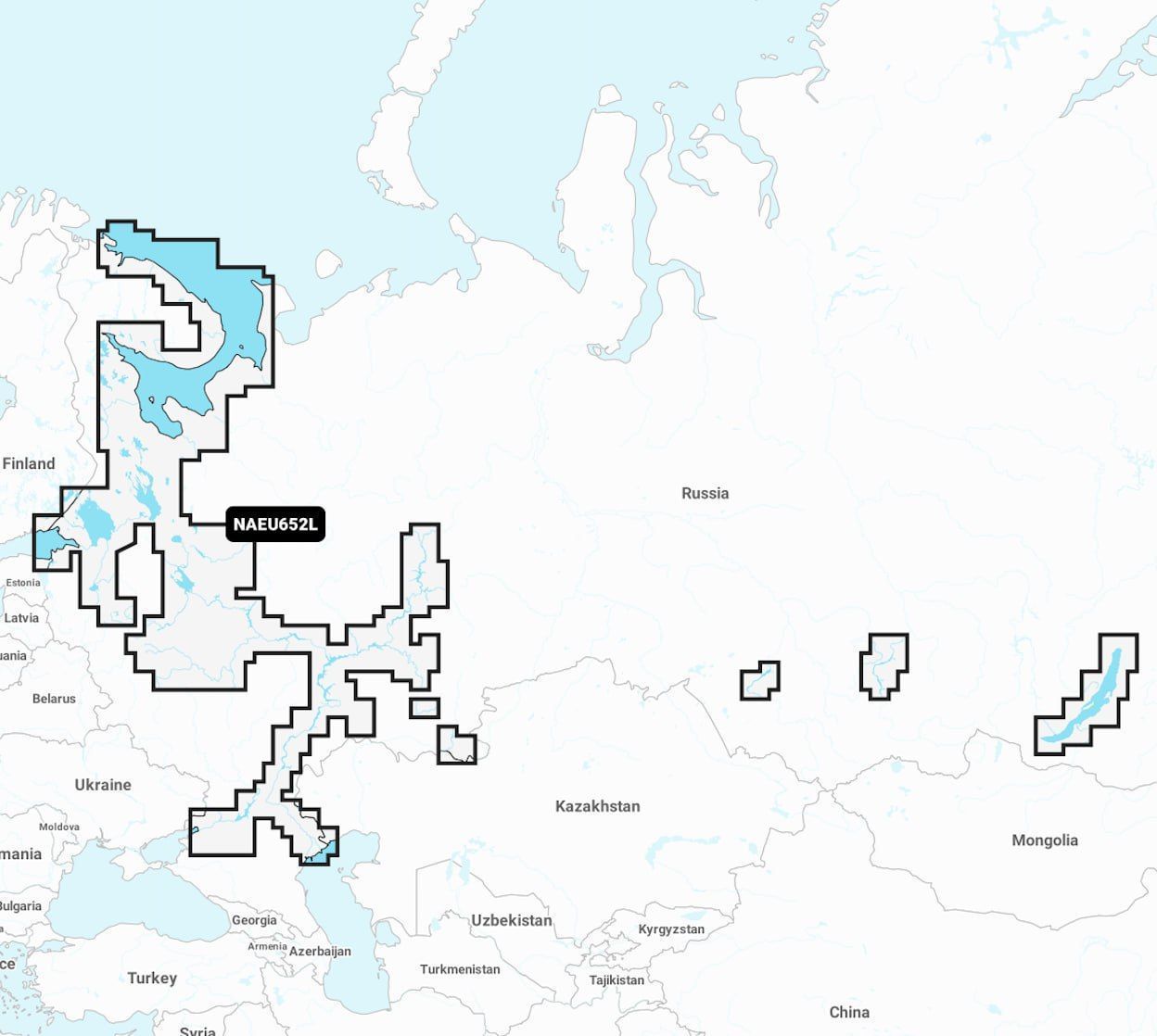 Карта Navionics Европейская часть РФ, Балтийское, Черное, Белое, Баренцово море, Калининград, Байкал EU652L_ малыш и море