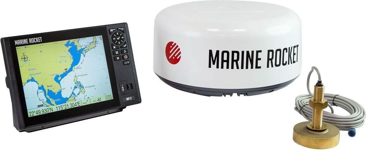 Комплект морской навигации 12C/TMM40-50-200XT/KRA-1009_N, Marine Rocket 4620136019752 автомобильный дисплей obd gps smart gauge высокое разрешение спидометр автомобильный диагностический инструмент
