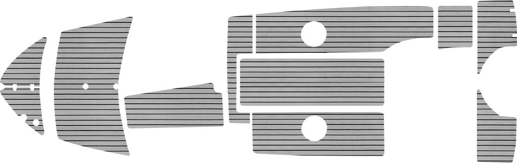 Комплект палубного покрытия для Феникс 530HT, тик серый, Marine Rocket teak_530ht_grey