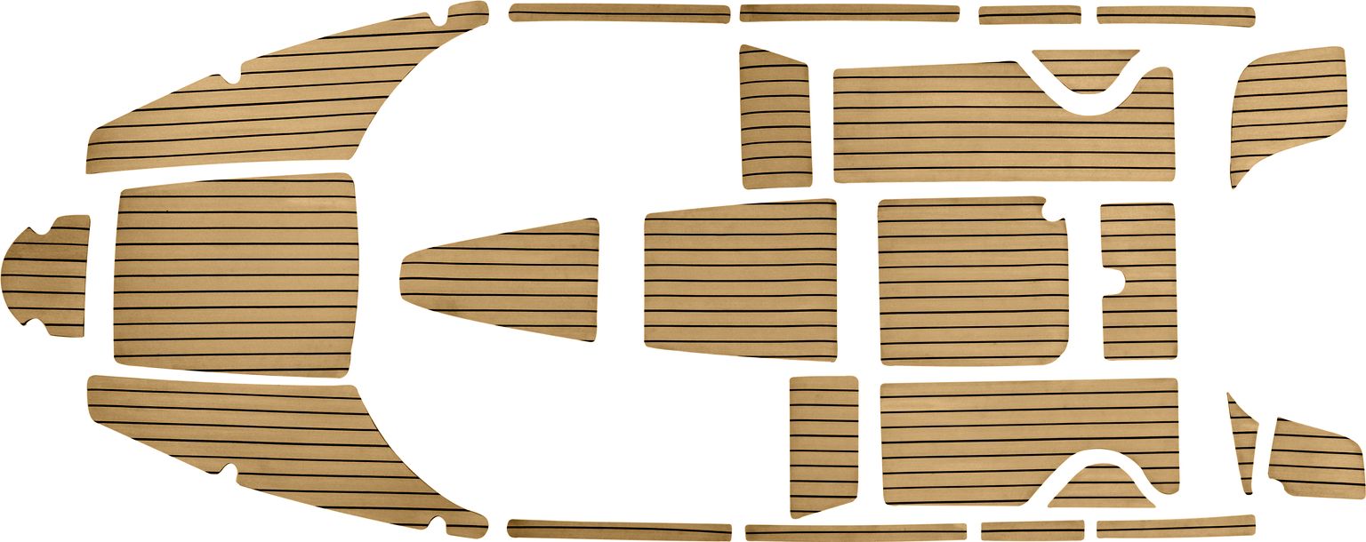 Комплект палубного покрытия для Феникс 600HT, тик классический, Marine Rocket teak_600ht_classic