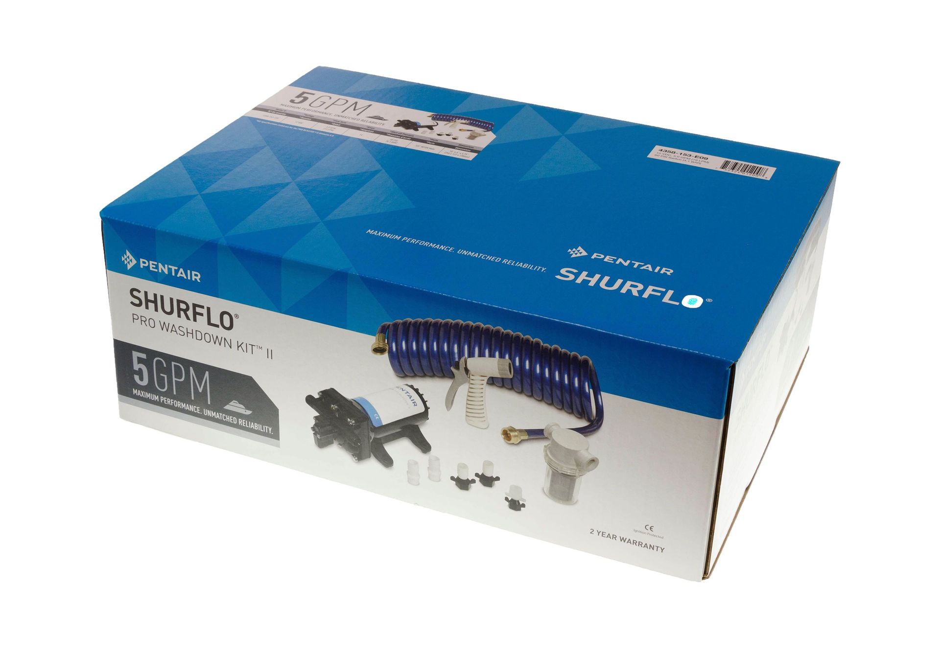Комплект помывочный Shurflo Pro Blaster II Pro Washdown Kit, 12 В, 18.9 л/мин, 60 PSI (4.1 бар) 4358153E09