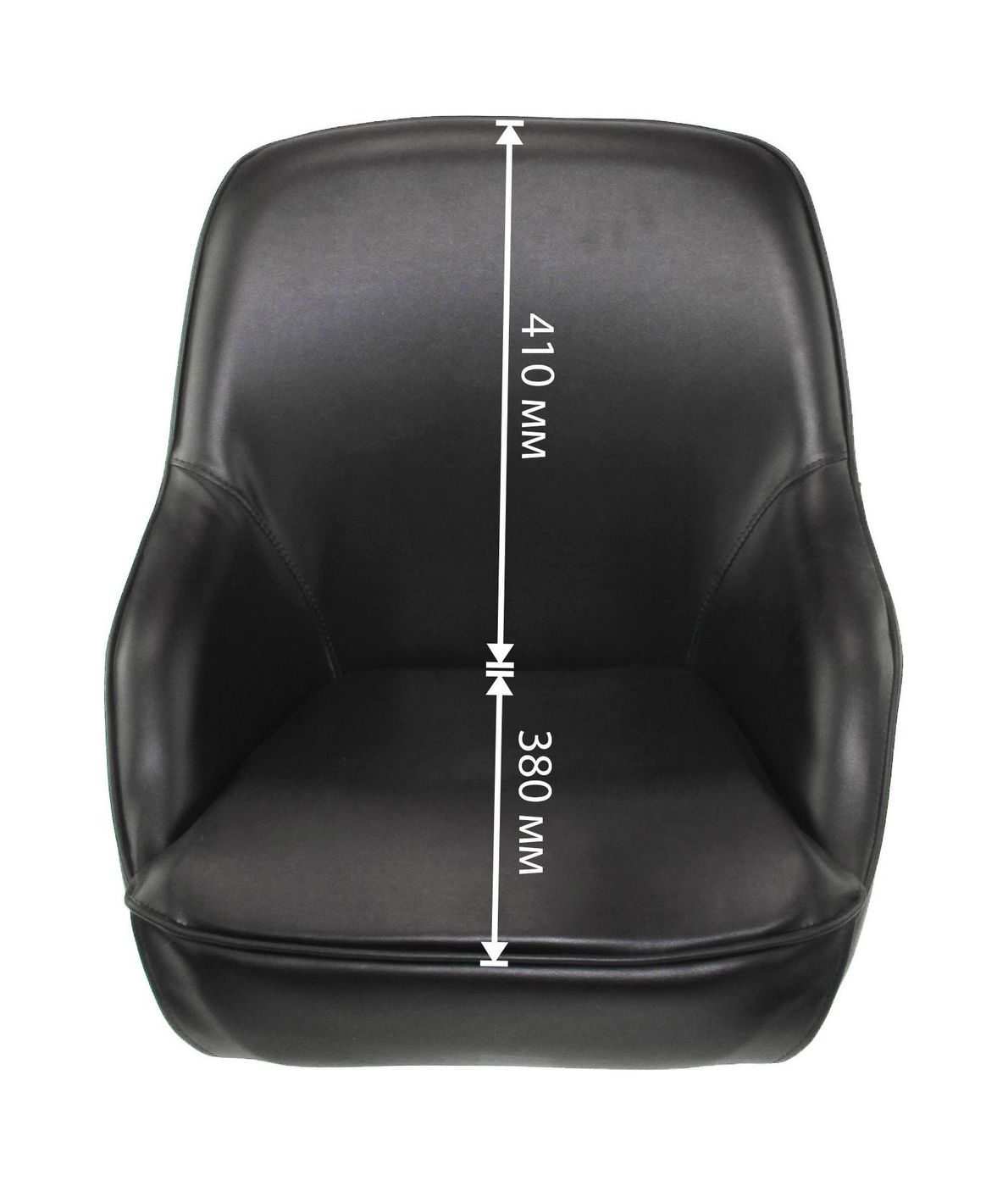 Кресло ADMIRAL мягкое, материал черный винил 1061420990 - фото 6