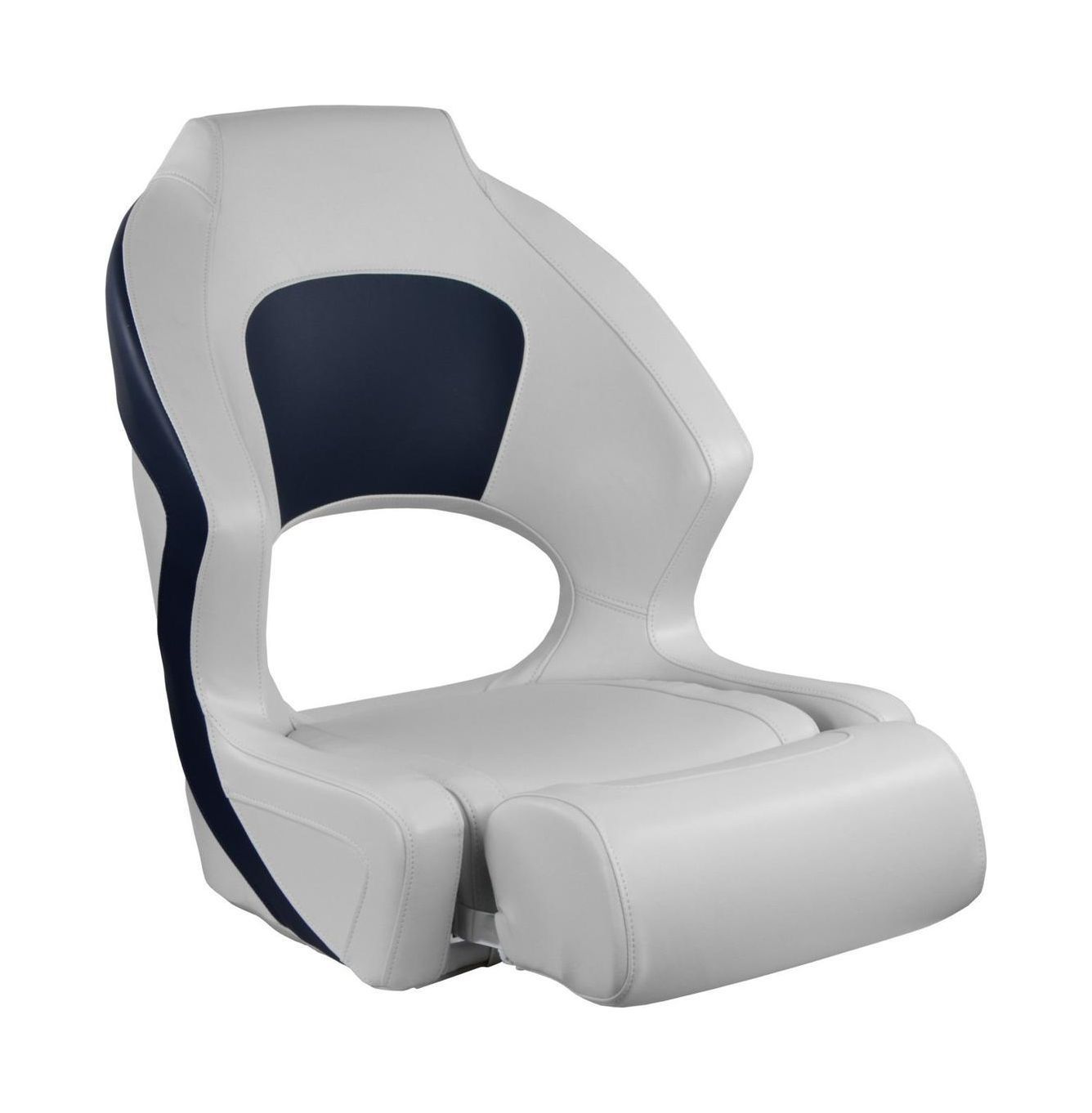 Кресло мягкое Deluxe Sport, с откидным валиком, белый/синий 1043251 кресло ocean 51 мягкое подставка обивка белый синий винил 1070200010