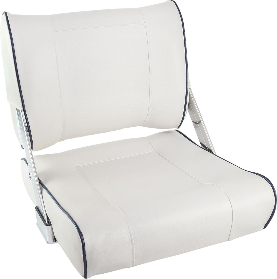 Кресло мягкое с перекидной спинкой белого цвета и синим кантом (упаковка из 2 шт.) 1042048_pkg_2