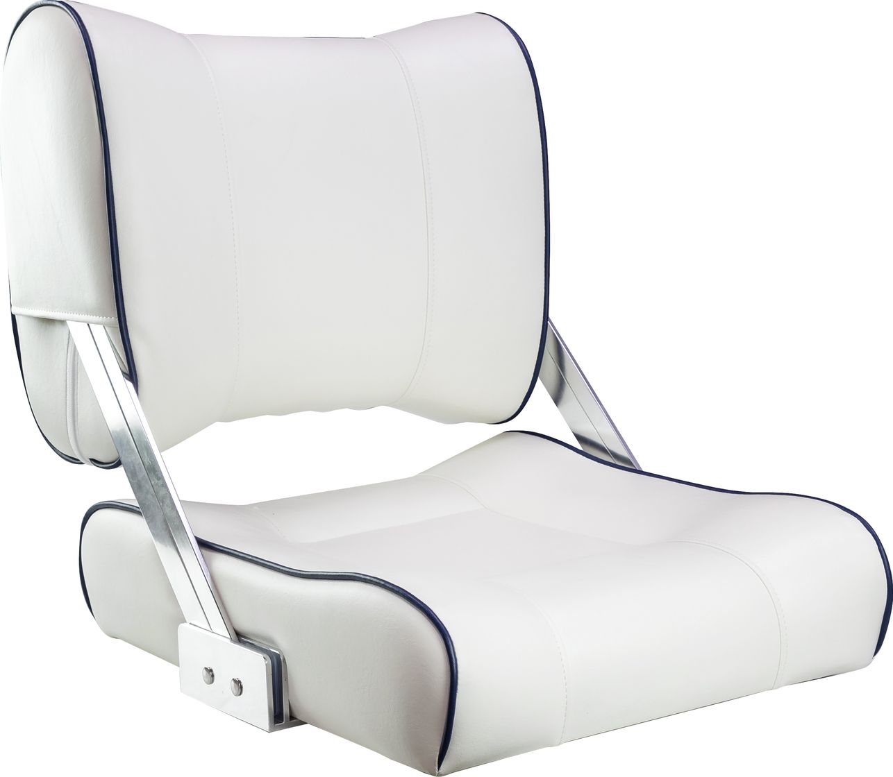 Кресло с перекидной спинкой, обивка белый винил 16102W-MR кресло мягкое с перекидной спинкой белого а и синим кантом 1042048