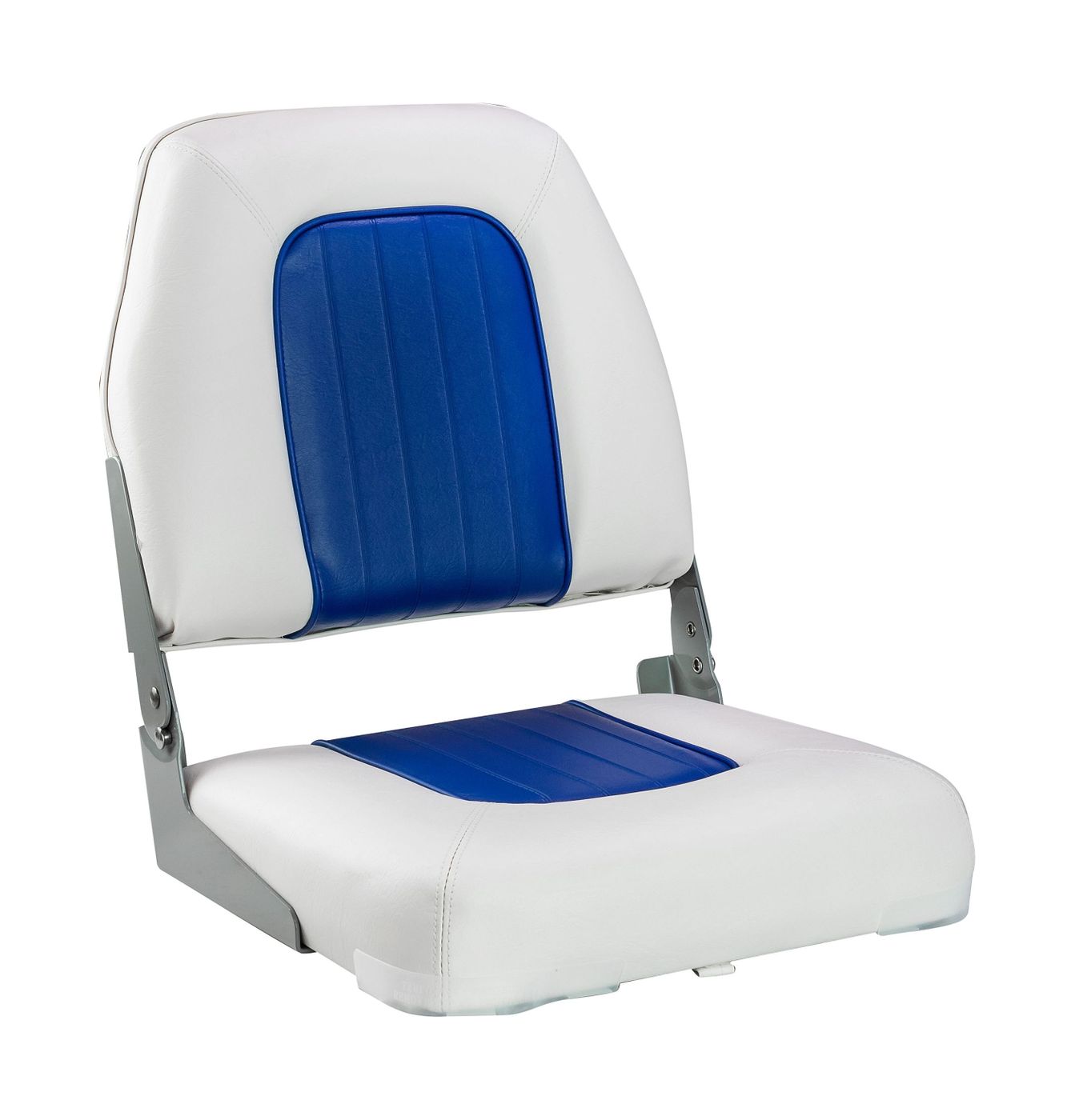 Кресло мягкое складное Deluxe, обивка винил, цвет белый/синий, Marine Rocket 75137WB-MR