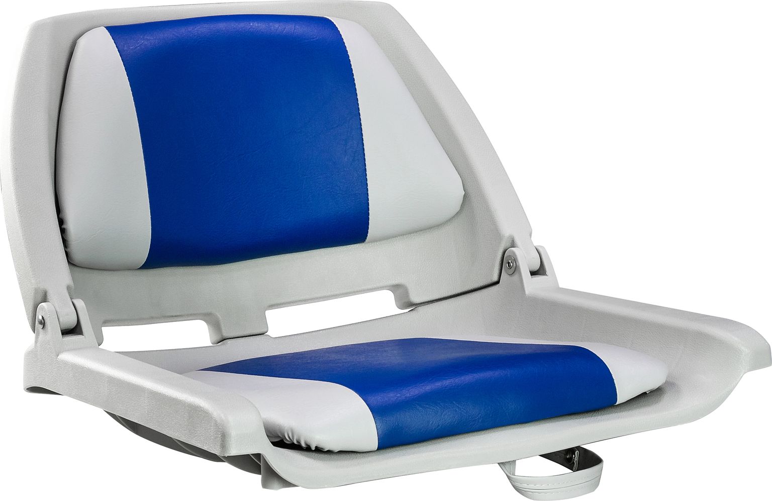 Кресло мягкое складное, обивка винил, цвет серый/синий, Marine Rocket 75109GB-MR кресло складное мягкое skipper серый темно серый 1061057