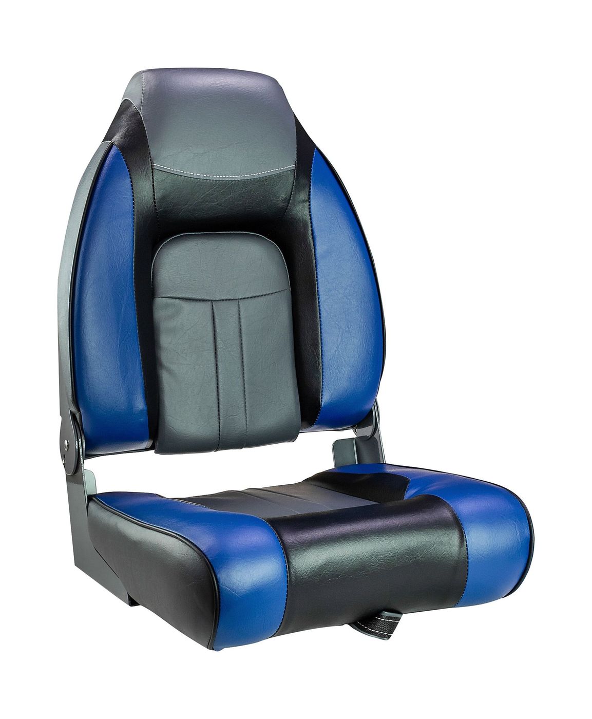 Кресло мягкое складное, обивка винил, цвет синий/угольный/черный, Marine Rocket 75157BCB-MR сиденье мягкое pro casting обивка синий винил 75104b