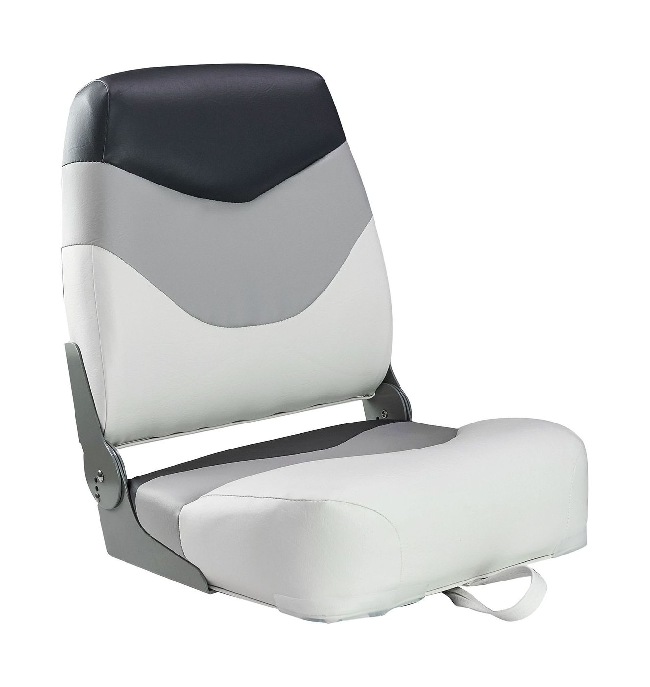 Кресло мягкое складное Premium, обивка винил, цвет белый/серый/угольный, Marine Rocket 75128WGC-MR сзу rocket