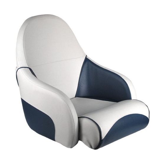 Кресло OCEAN 51 мягкое, подставка, обивка белый/синий винил 1070200010 кресло мягкое deluxe sport с откидным валиком белый синий 1043251