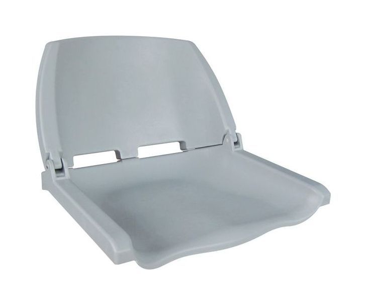 Кресло пластмассовое складное Folding Plastic Boat Seat, серое 75110G