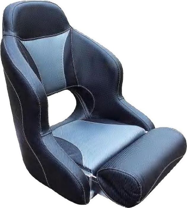 Кресло с болстером Deluxe Carbon, обивка черный/серый винил 4620136032568