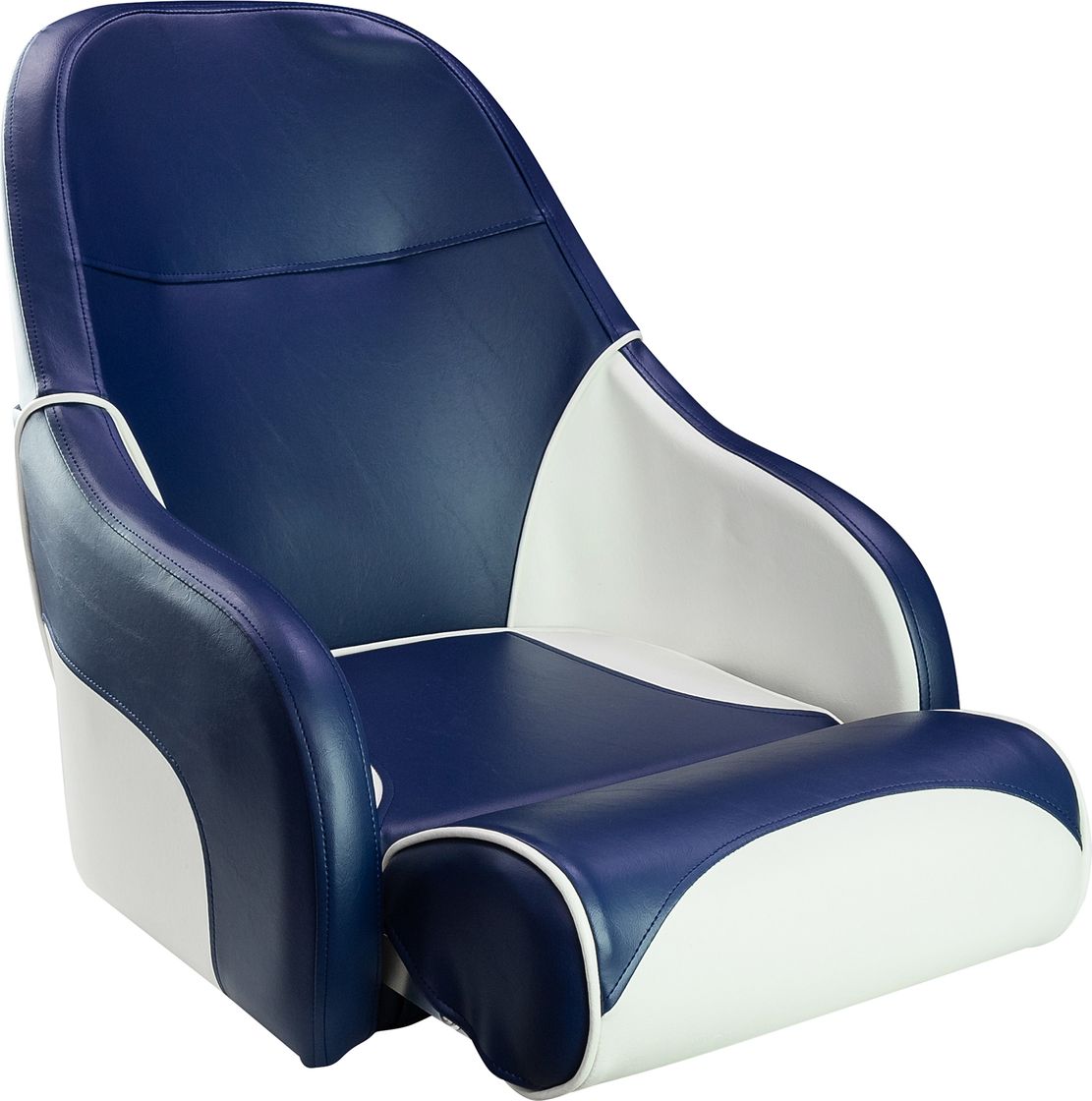 Кресло с болстером Ocean Flip Up, обивка синий/белый винил 13127WB-MR