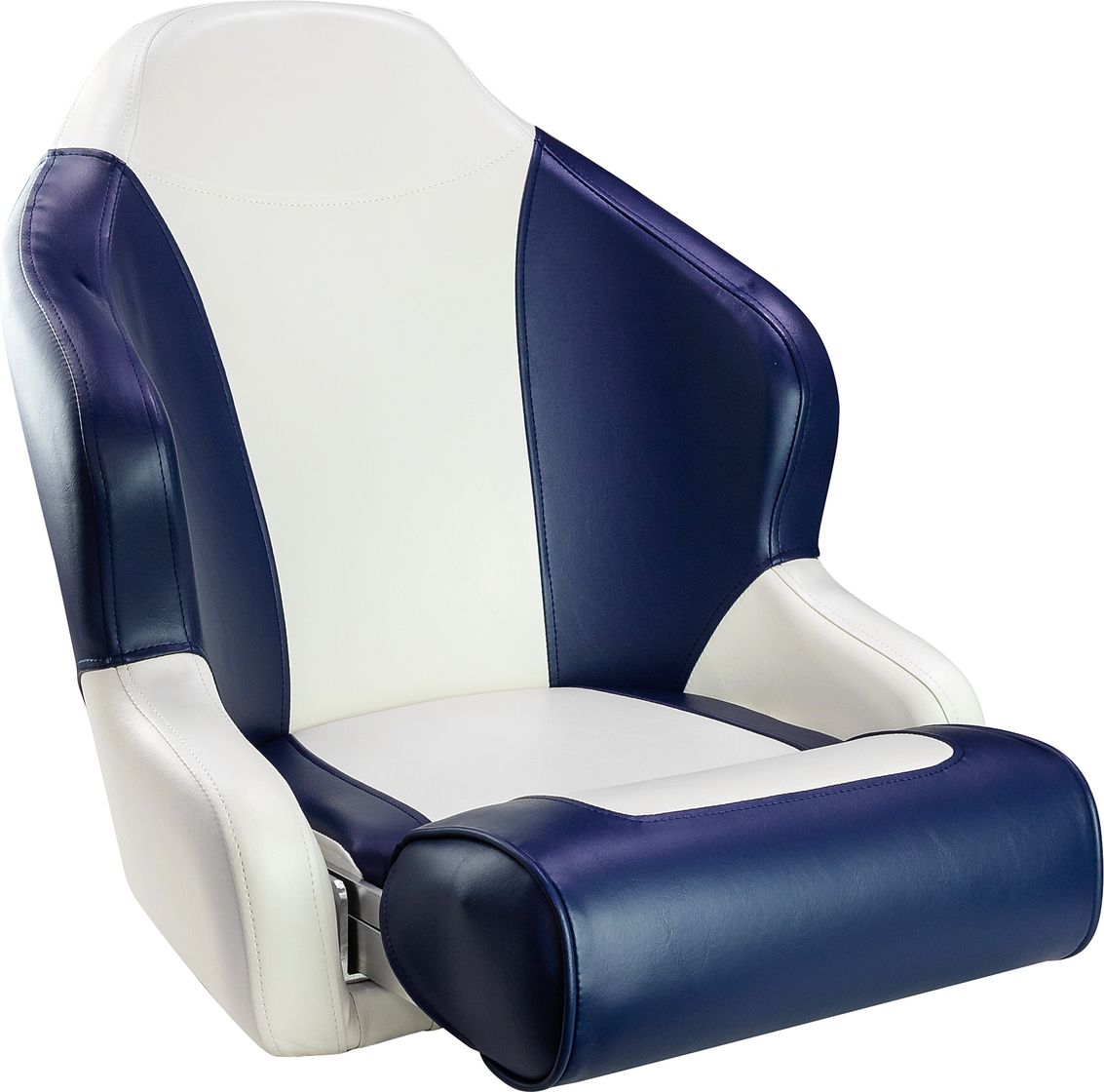 Кресло с болстером Sport Flip Up, обивка белый/синий винил (упаковка из 2 шт.) 12223WB-MR_pkg_2