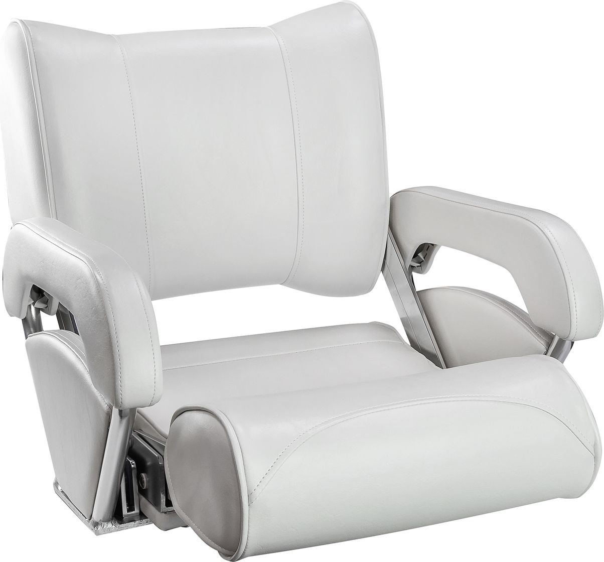 Кресло с перекидной спинкой и болстером Twin 46 Flip Up, обивка белый винил 15102W-MR