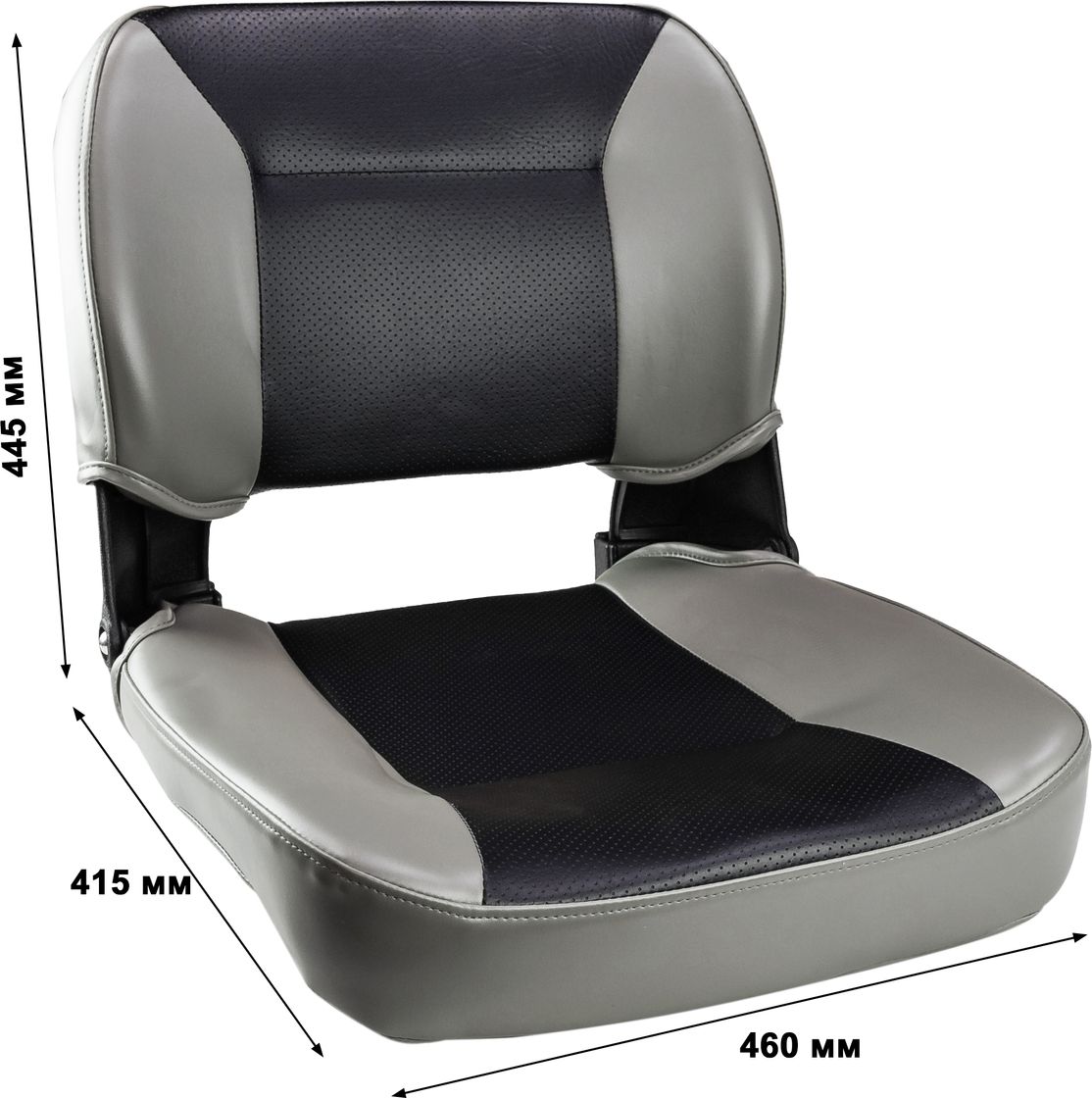 Кресло складное, цвет серый/черный C12510GB - фото 4
