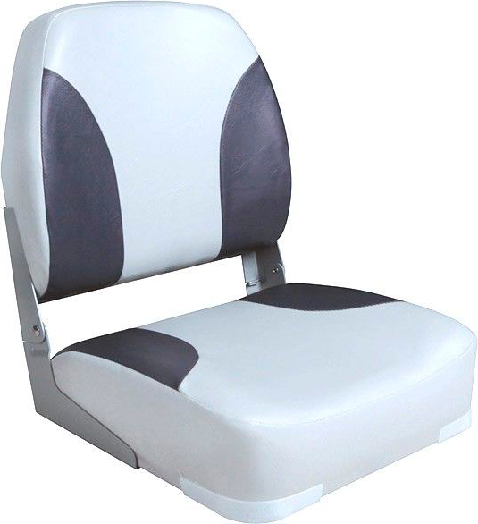 Кресло складное мягкое Classic Low Back Seat, серый/чёрный 75102GC кресло пластмассовое складное с подложкой molded fold down boat seat серый голубой 75109gb