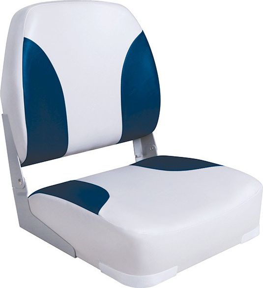Кресло складное мягкое Classic Low Back Seat, серый/синий 75102GB кресло складное мягкое fish pro серый темно серый на стойке с вращением и регулировкой вперед назад 1041633 komp 1