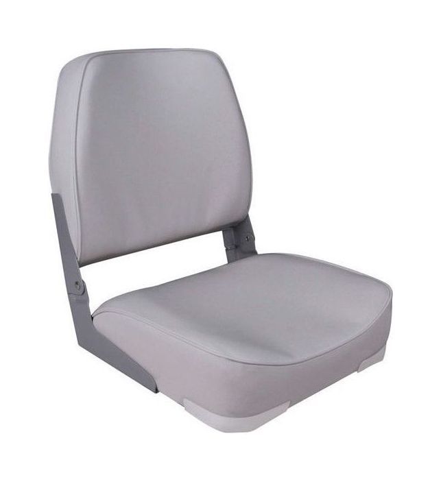 Кресло складное мягкое Economy Low Back Seat, серое 75103G кресло складное мягкое premium designer high back seat серый чёрный 75157gcb