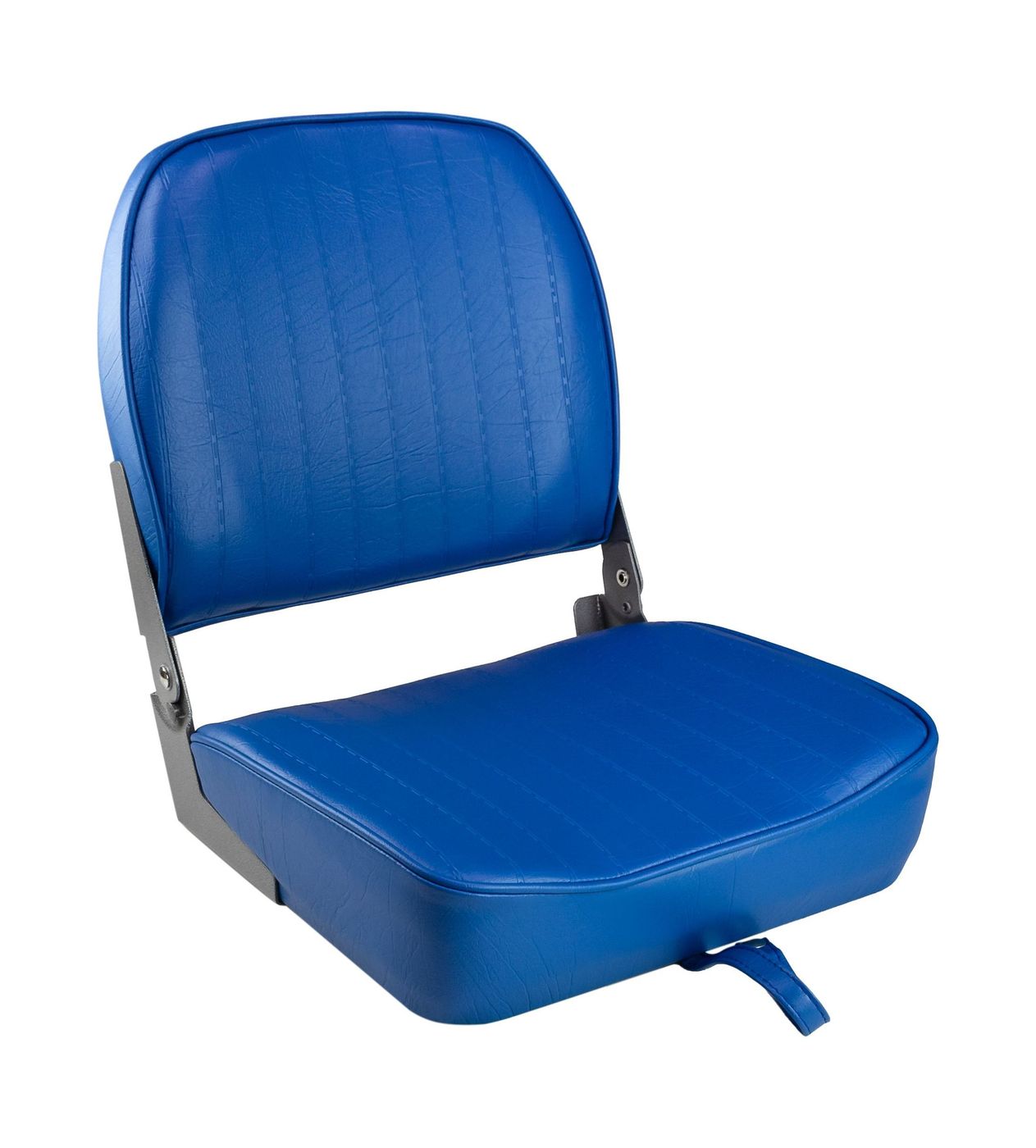 Кресло складное мягкое ECONOMY с низкой спинкой, цвет синий 1040621 кресло складное мягкое economy с высокой спинкой серый синий на стойке с вращающимся основанием 1040661 komp 2