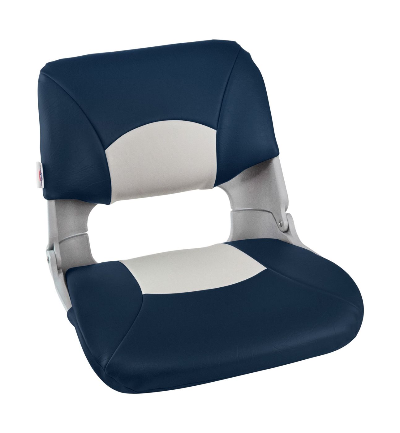 Кресло складное мягкое SKIPPER, цвет серый/синий 1061019 сиденье мягкое bass boat seat серый красный 75132gcr