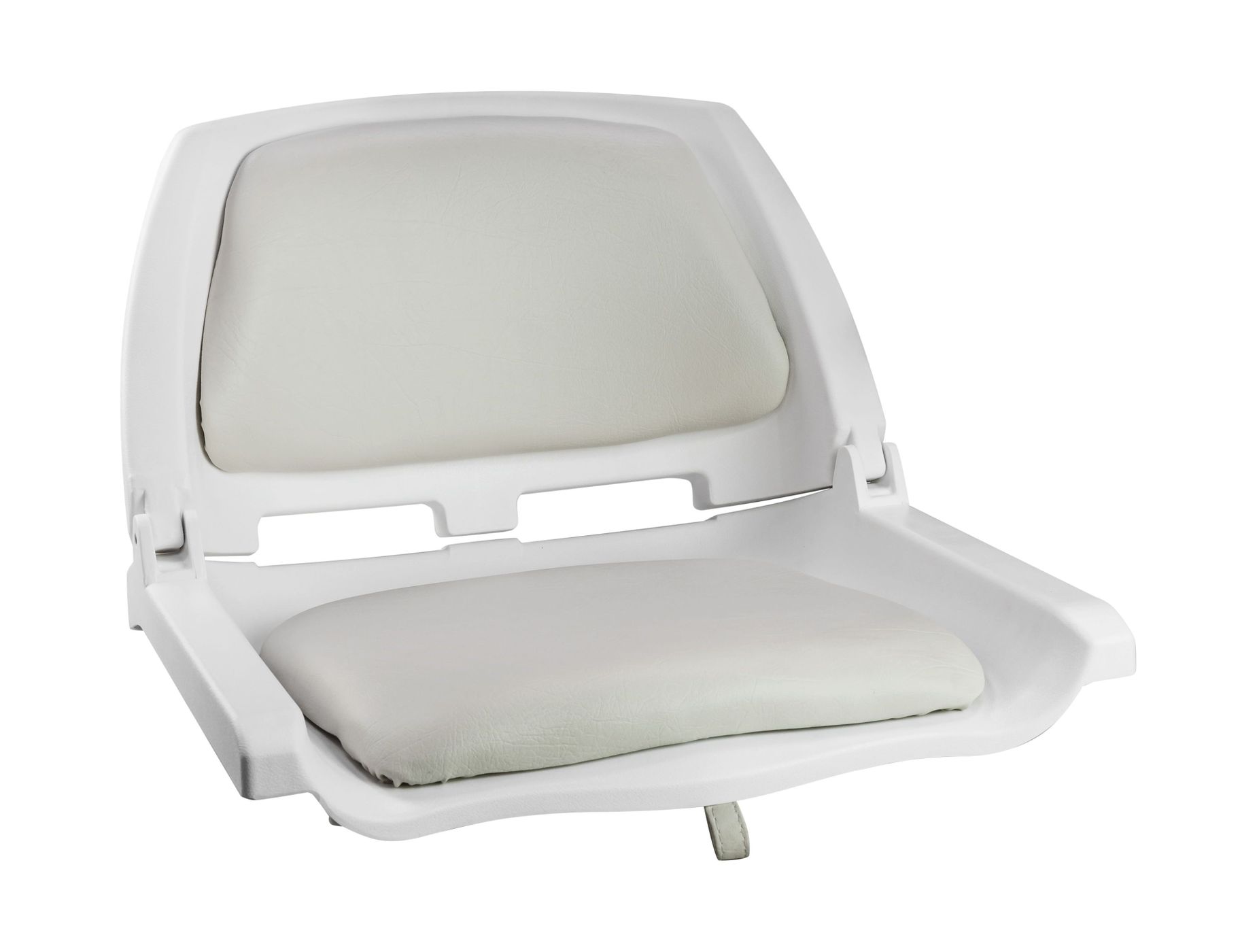 Кресло складное мягкое TRAVELER, цвет белый/серый 1061104C