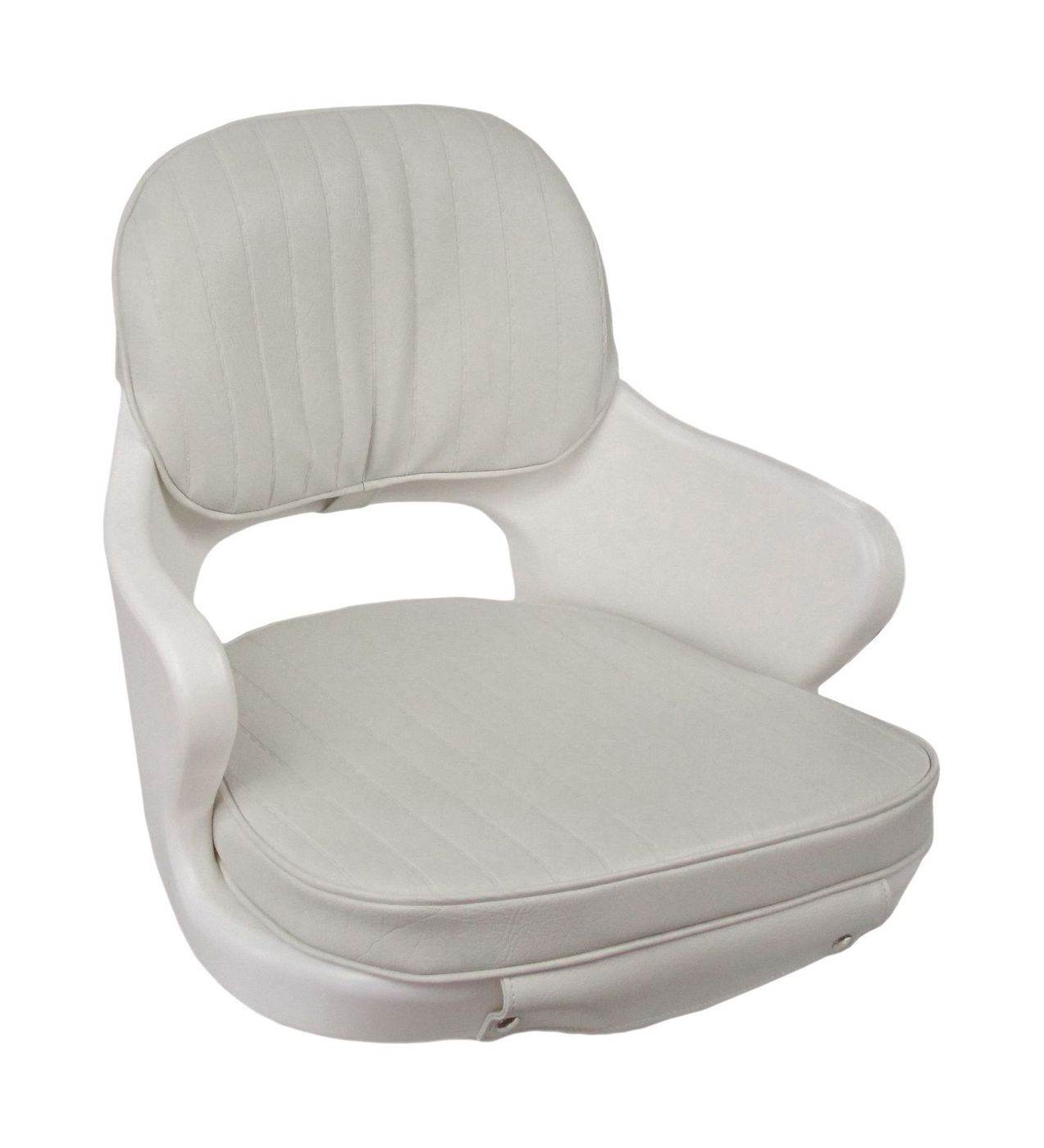 Кресло YACHTSMAN мягкое, съемные подушки, материал белый винил 1060410C подложка для сидений yachtsman серая 1045023