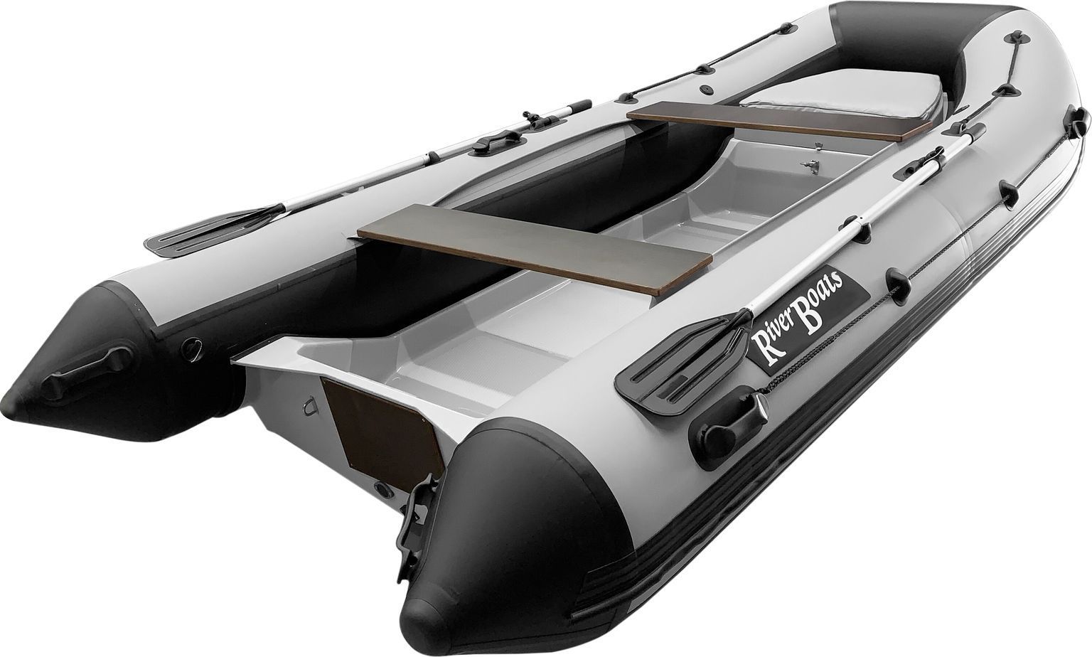 

Лодка РИБ (RIB) RiverBoats RB 380 NEW, серо-оранжевый, накладка на рундук,утка, защита киля, корпус серый RBRIB380NEW-N-U-GOG