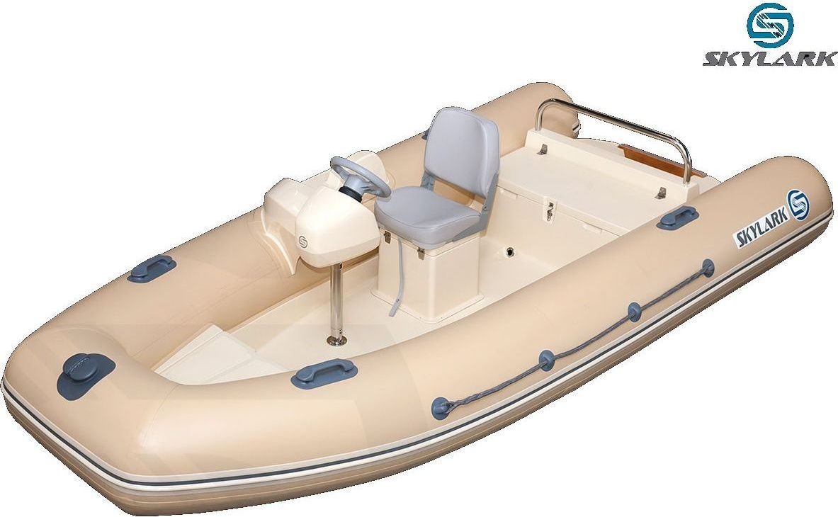 Лодка РИБ (RIB) SKYLARK 365, серый, корпус белый, (комплект) SLK365-G-W-KIT