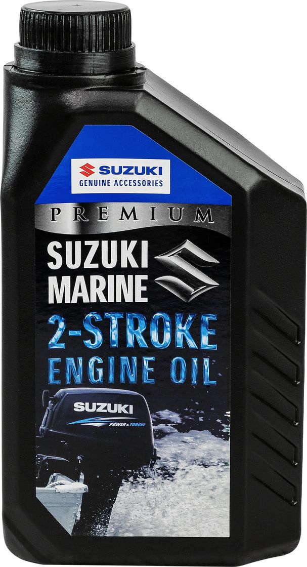 Масло Suzuki Marine Premium 2-х тактное, 1л. минеральное 9900026120100 масло ecstar suzuki marine v7000 4t sae 10w40 полусинтетика бочка 200л 9900026310200